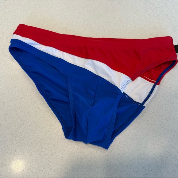 Andrew Christian Other - Andrew Christian small swim briefs red white blue